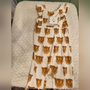 Kate Quinn sleeveless jumpsuit - tiger heads 12-18mo